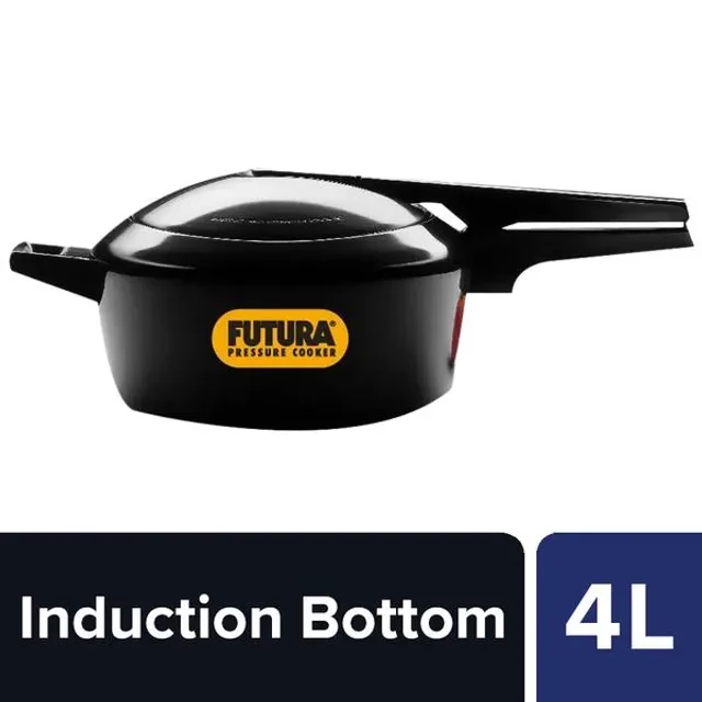 Hawkins Futura Hard Anodised Aluminium Pressure Cooker - Induction Base Black, FP40, 4 l-1.webp